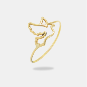 anel ouro 18k espírito santo