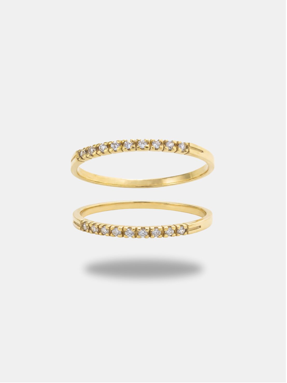 aparador de alianças ouro 18k com pedrarias