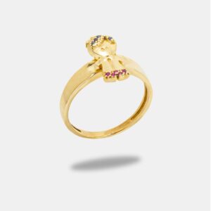 anel ouro 18k menino
