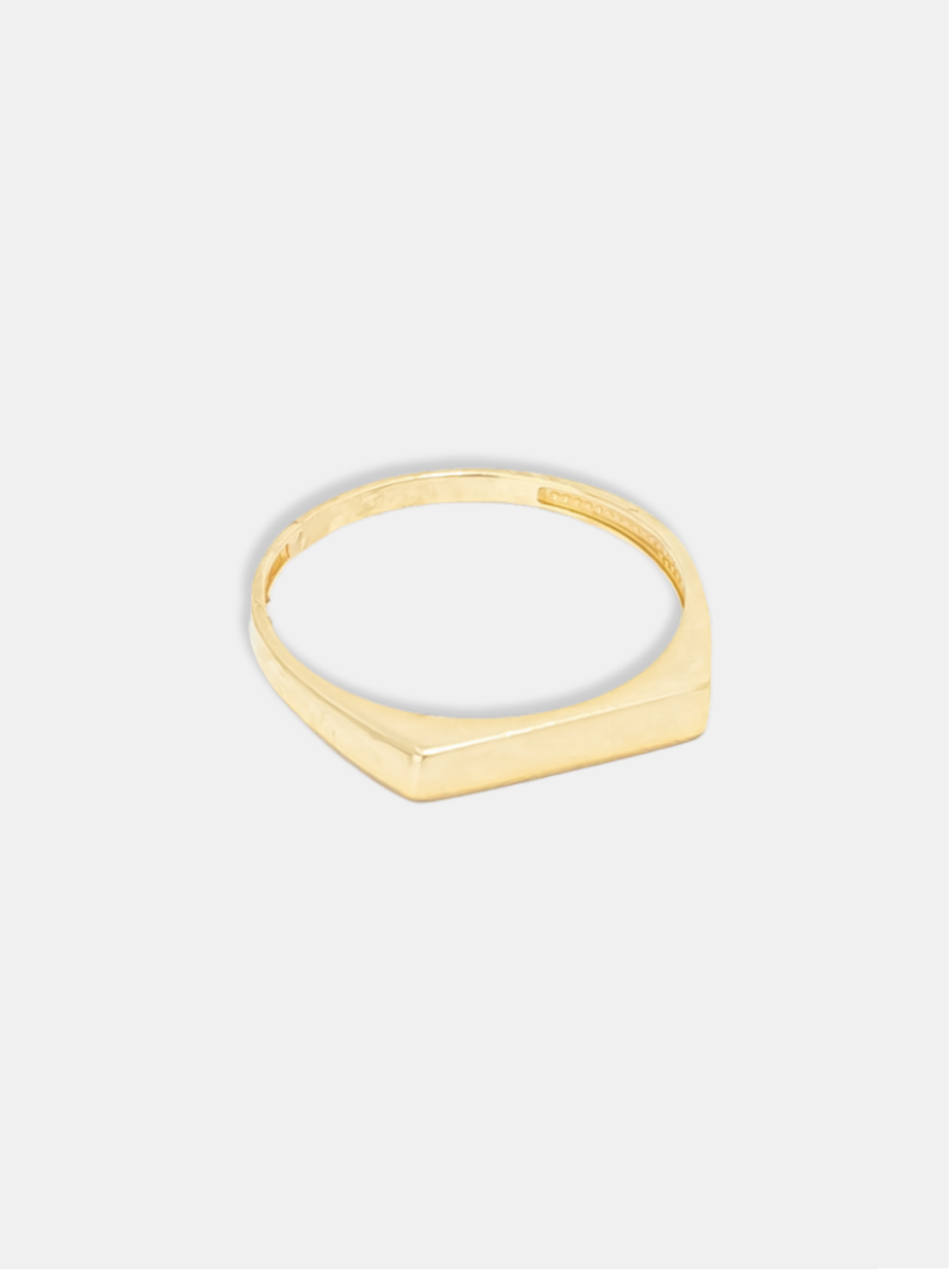 anel ouro 18k sinete