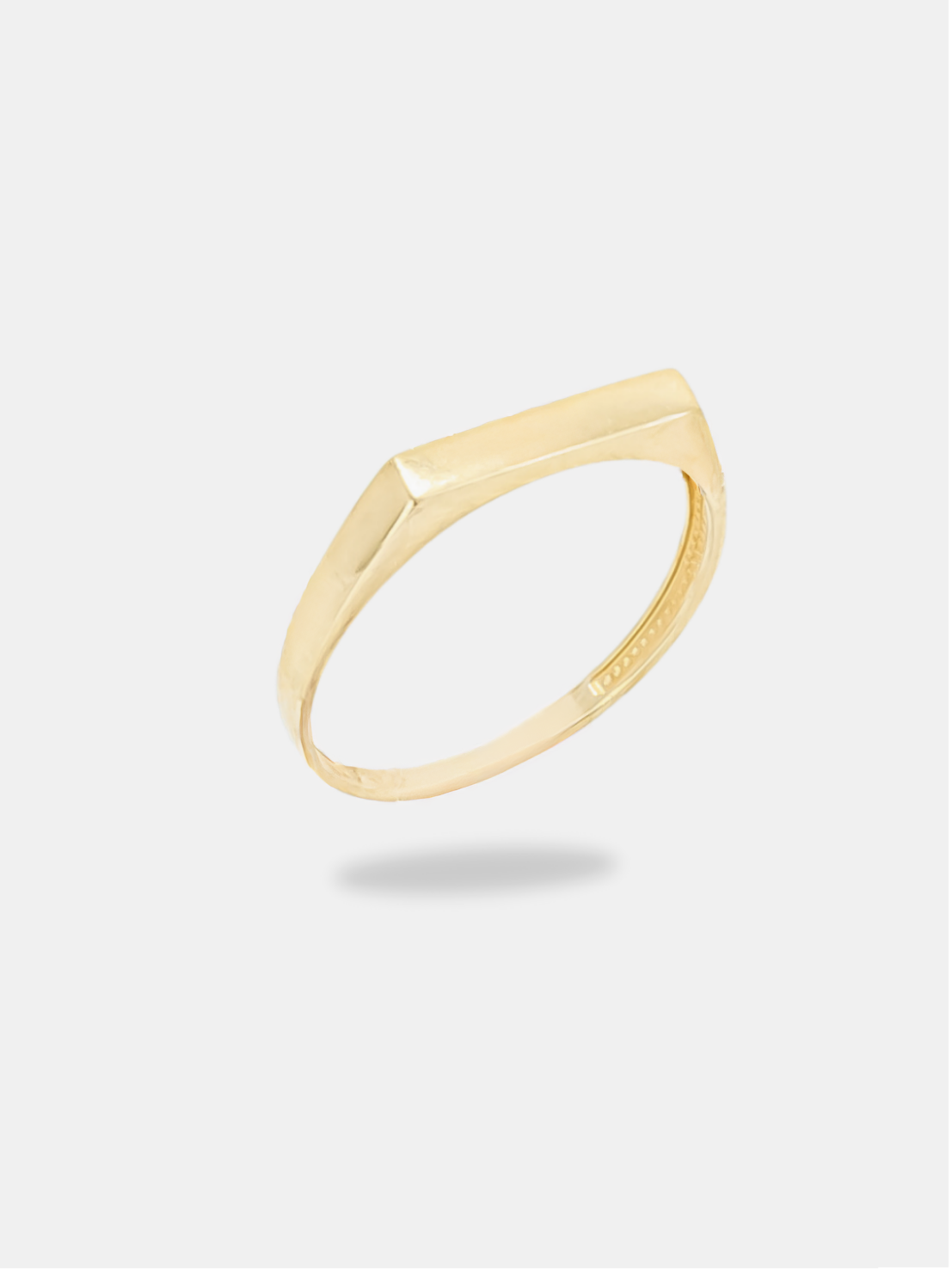 anel ouro 18k sinete