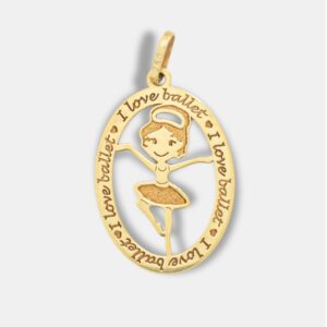 pingente ouro 18k ballet