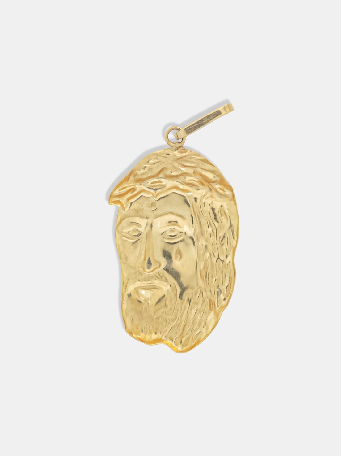 pingente ouro 18k face de jesus