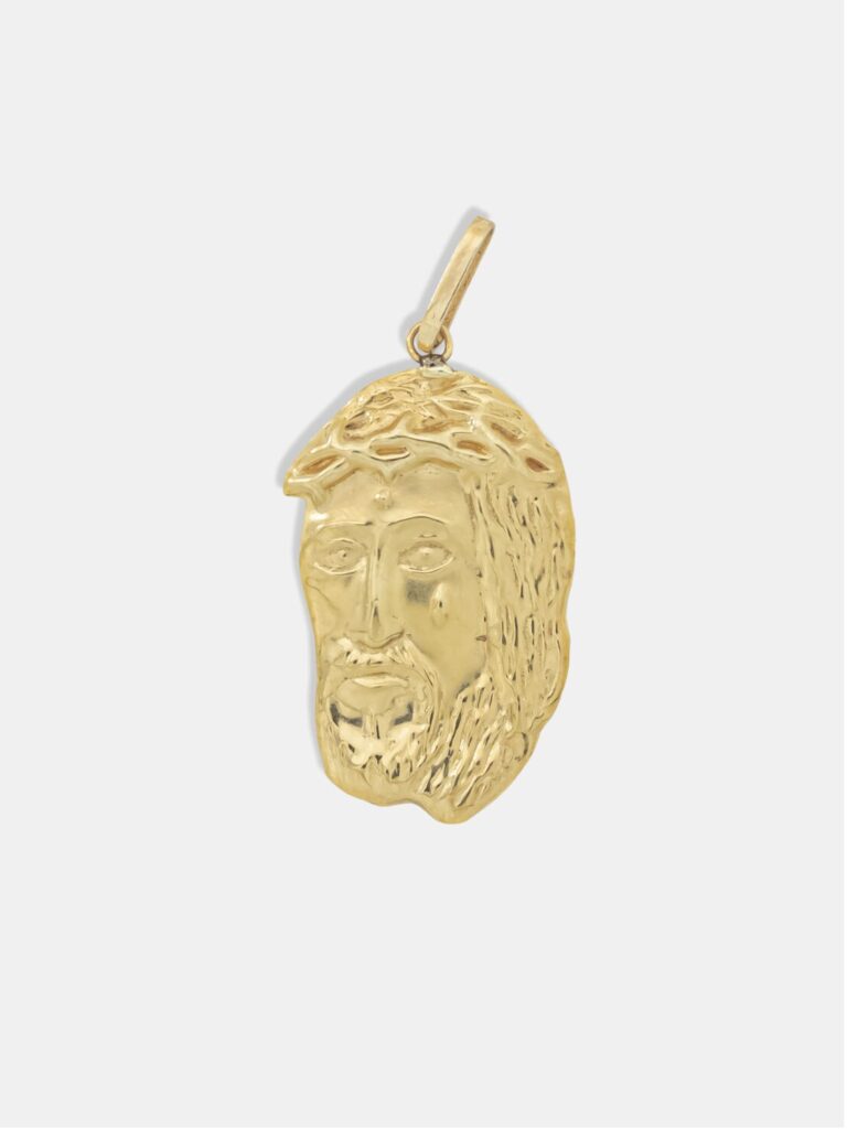 pingente ouro 18k face de jesus