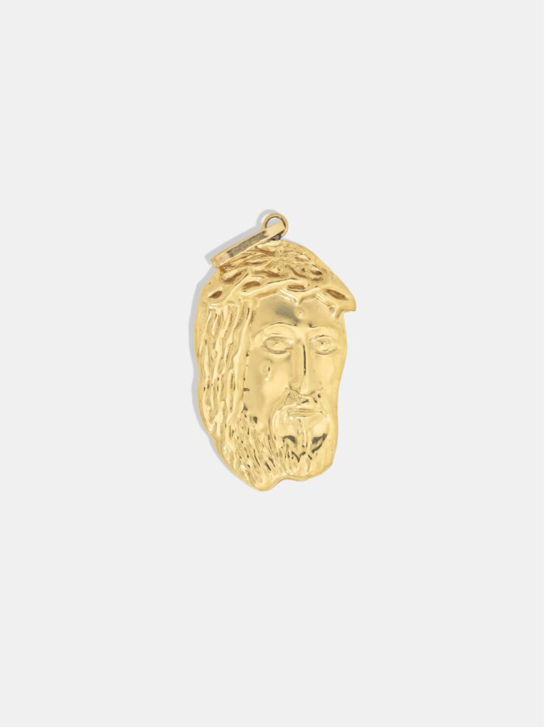 pingente ouro 18k face de cristo p