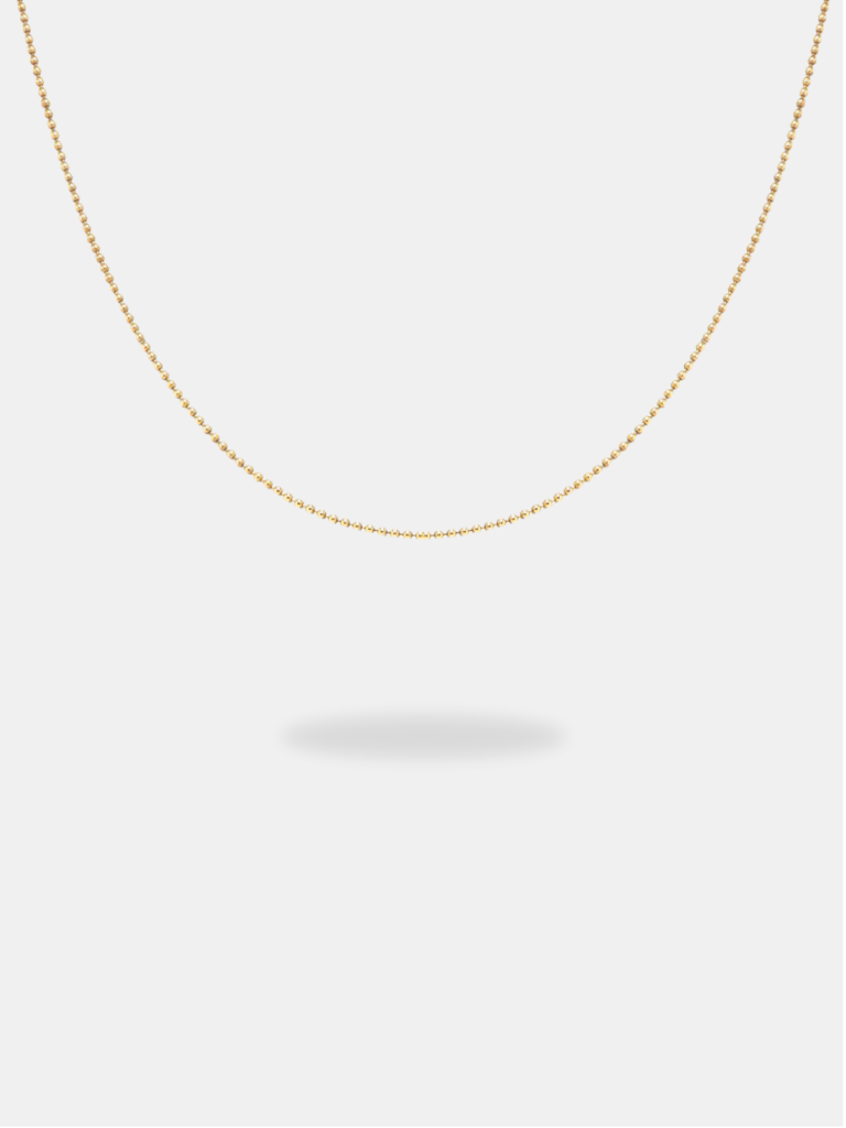 Corrente Ouro 18k Elo Bolinha 40cm