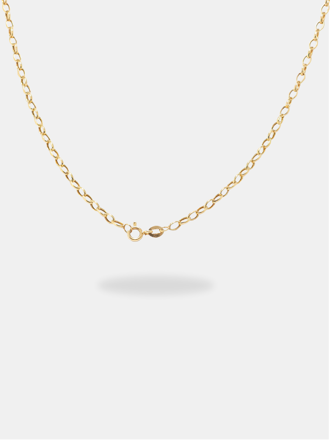 corrente ouro 18k elo grão de arroz