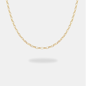 corrente ouro 18k elo grão de arroz