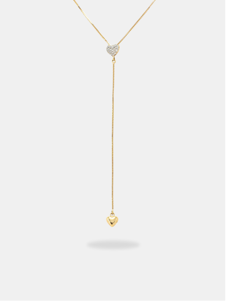 corrente ouro 18k veneziana fina com pingente de coração articulado