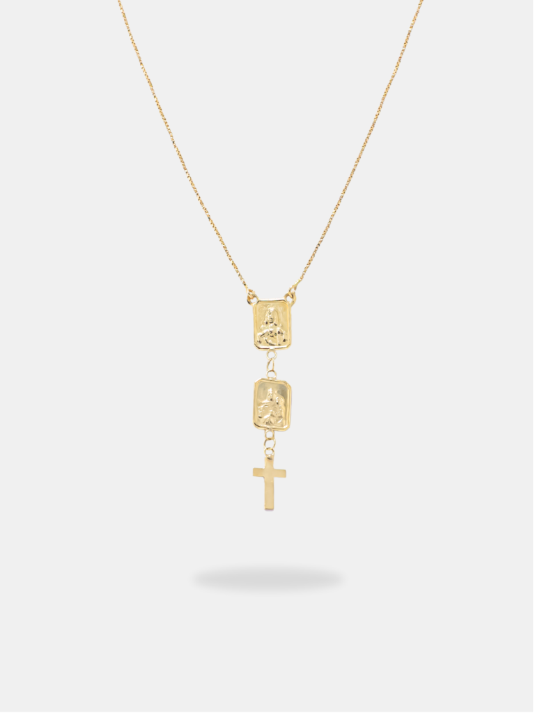 Corrente Ouro 18k Veneziana Fina Escapulário