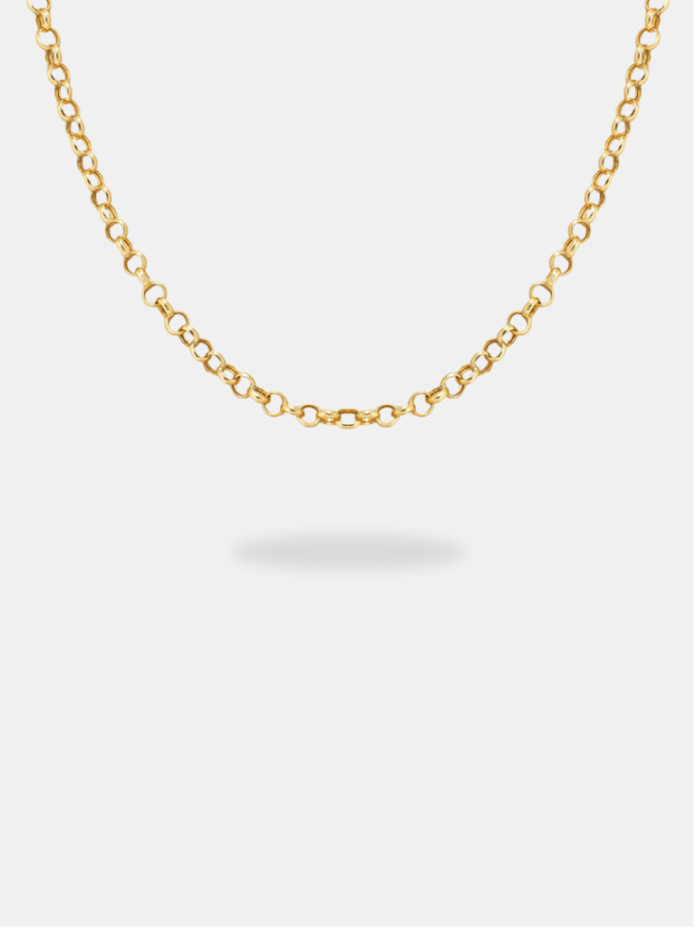 Corrente Ouro 18k Elo Português Médio 44cm