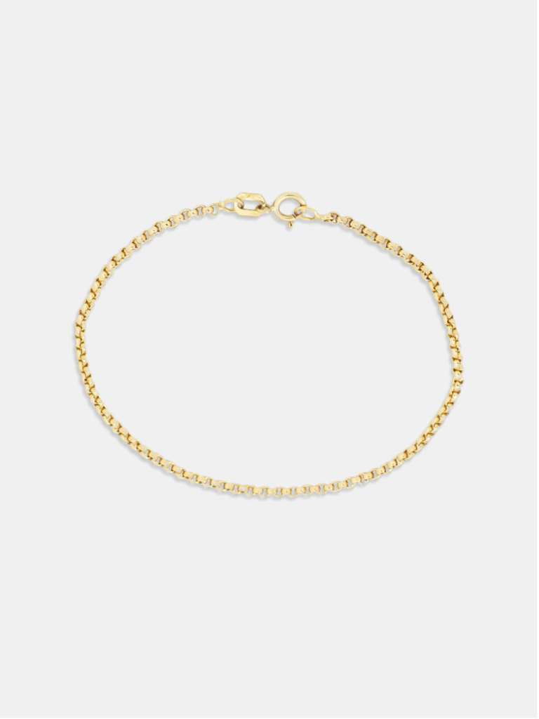 pulseira ouro 18k elos portugues fina 16cm