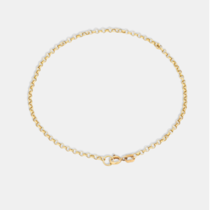 pulseira ouro 18k elo portugues fino 20cm