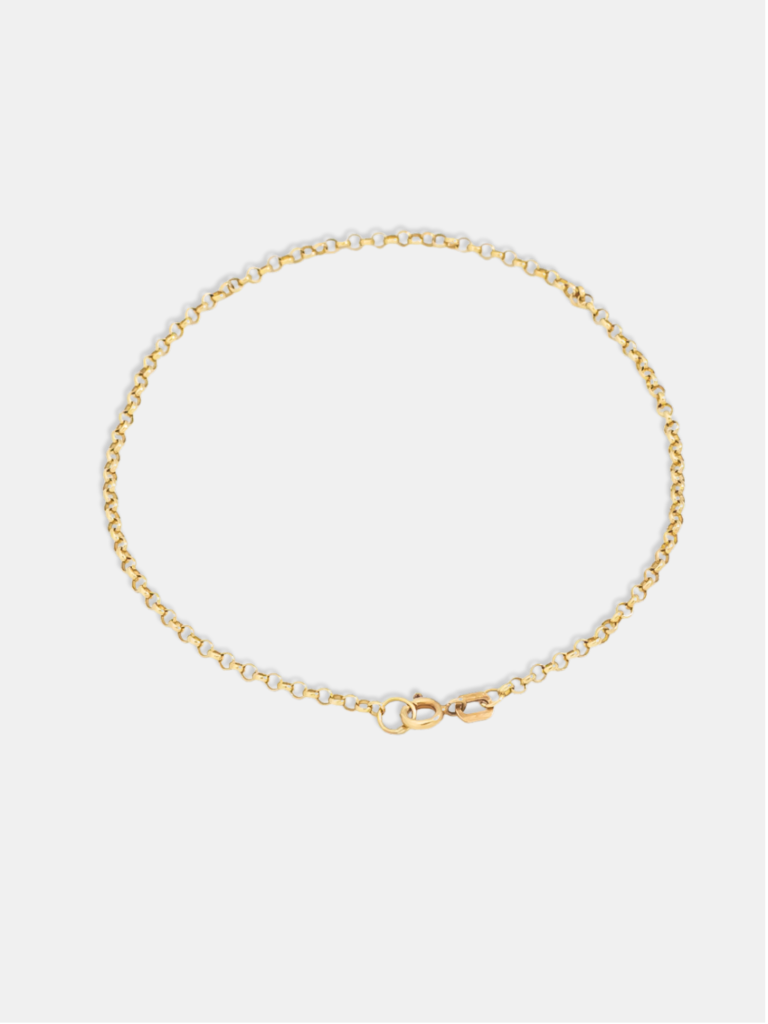 pulseira ouro 18k elo portugues fino 20cm