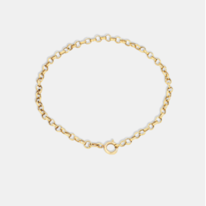 Pulseira Ouro 18k Elo Português Pequena 16cm