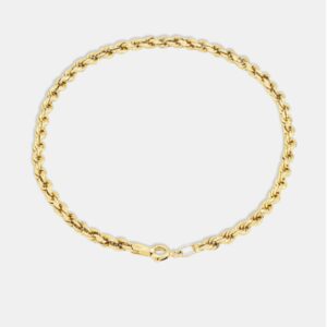 pulseira ouro 18k elo torcido 20cm