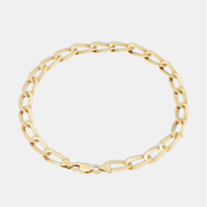 pulseira ouro 18k laminada 22cm