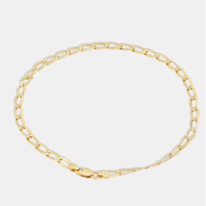 Pulseira Ouro 18k Laminada Fina 20cm