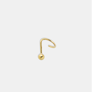 piercing ouro 18k mini bolinha de ouro 2,5 mm