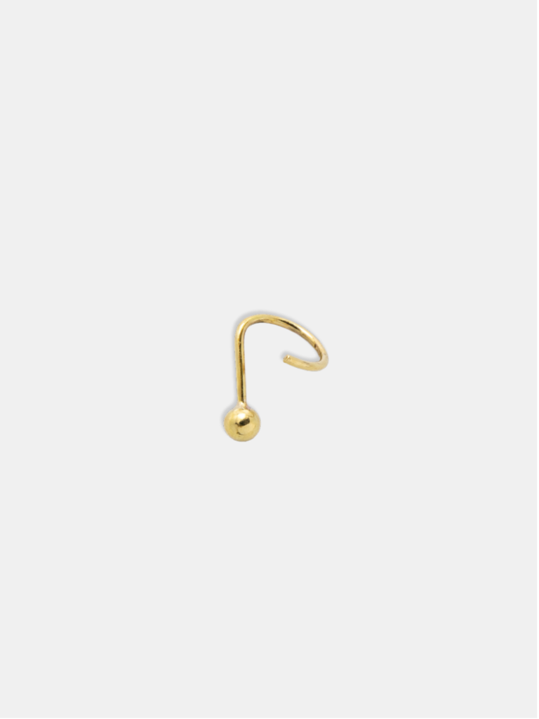 piercing ouro 18k mini bolinha de ouro 2,5 mm
