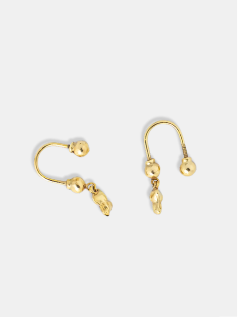 Brinco Ouro 18k Ursinho Baby Articulado PP