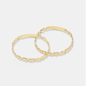 aparadores de ouro coração vazado