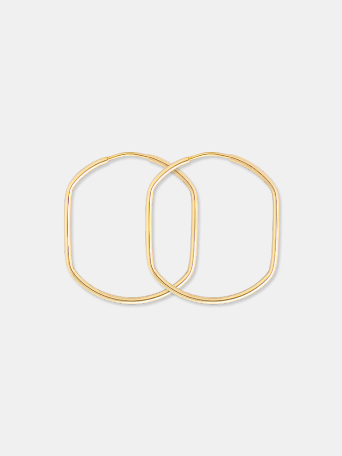 Brinco Ouro 18k Argola Cilíndrica Polida m