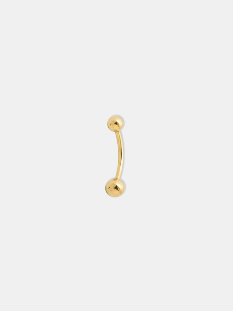 piercing ouro 18k para umbigo bolinha G