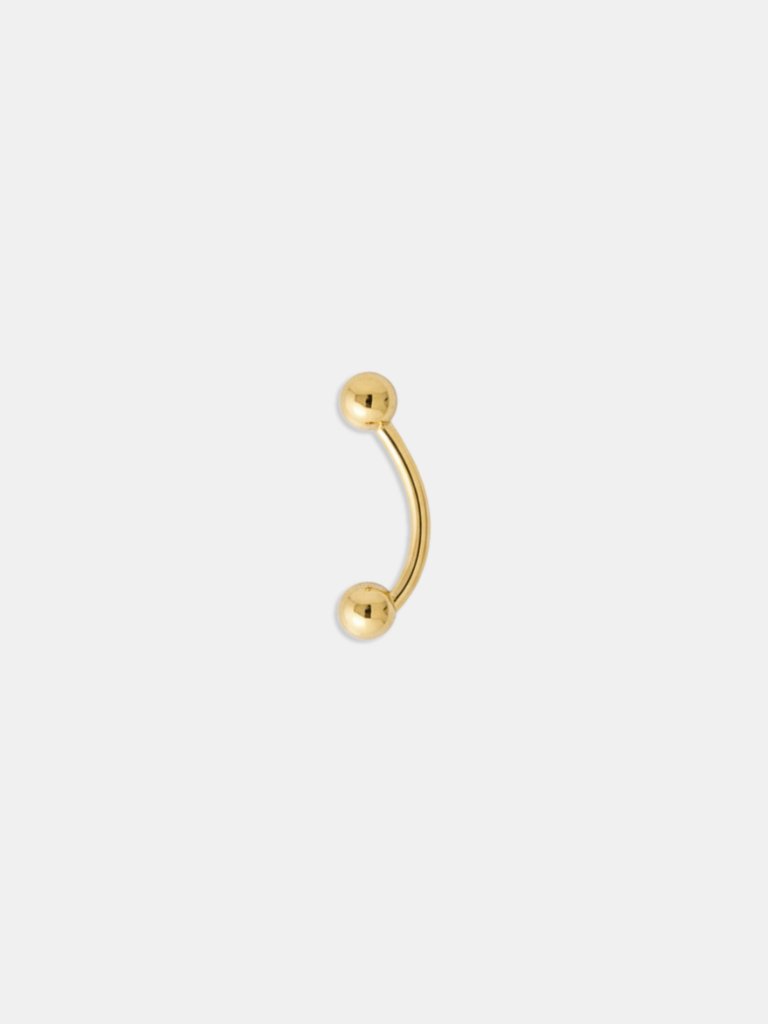 piercing ouro 18k para umbigo bolinha M