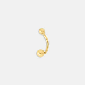 piercing ouro 18k para umbigo bolinha M