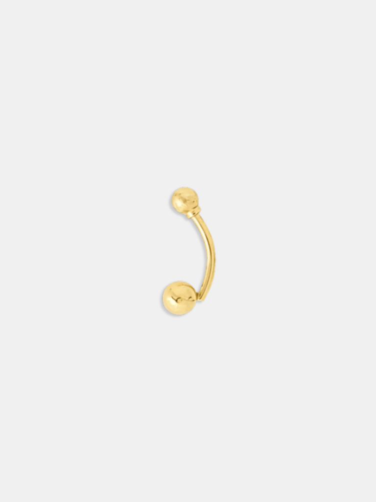 piercing ouro 18k para umbigo bolinha M