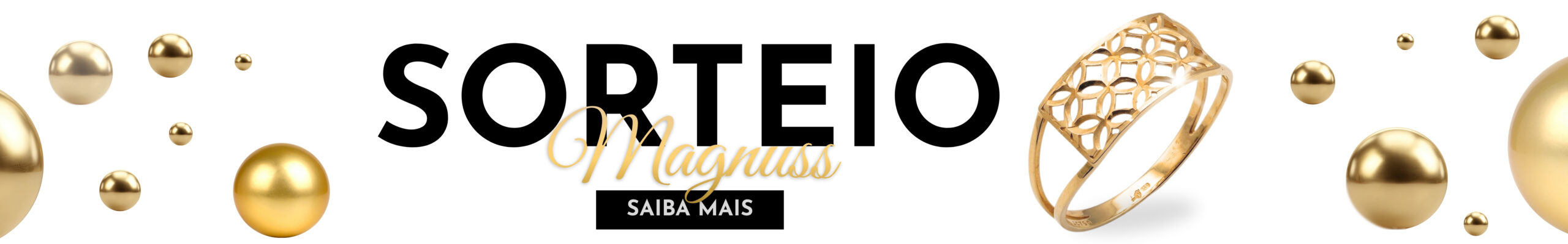 banner de sorteio da joalehria magnuss
